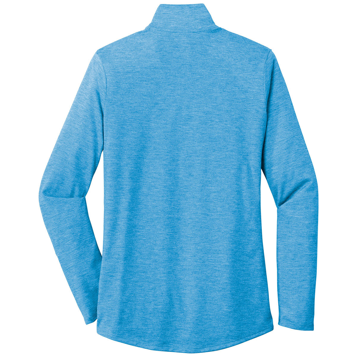 Sport-Tek Women's Stunning Pond Blue Heather PosiCharge Tri-Blend Wicking 1/4-Zip Pullover - A Must-Have!