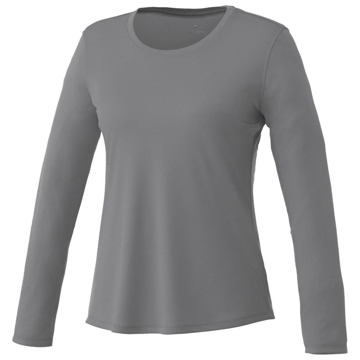 Elevate Women's Stylish Steel Grey Parima Long Sleeve Tech Tee - A Perfect Gift!