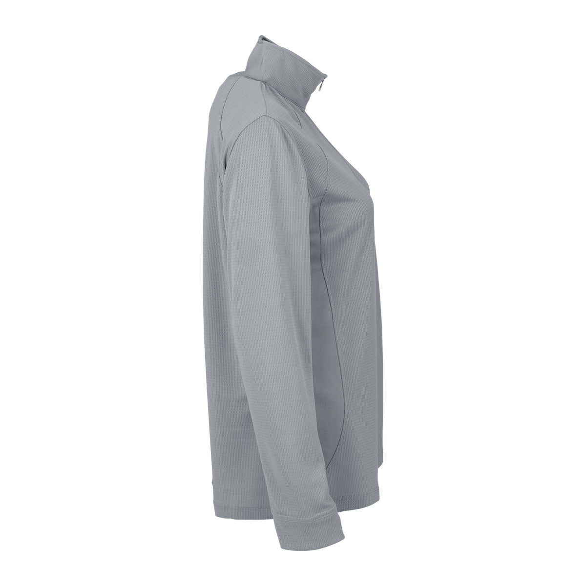 Vansport Women's Stylish Grey Mesh 1/4-Zip Tech Pullover - A Must-Have for Active Women!