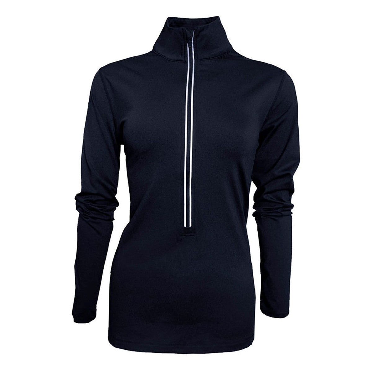 BAW Women's Navy Half-Zip Comfortable Sweatshirt - A Must-Have for Ladies!