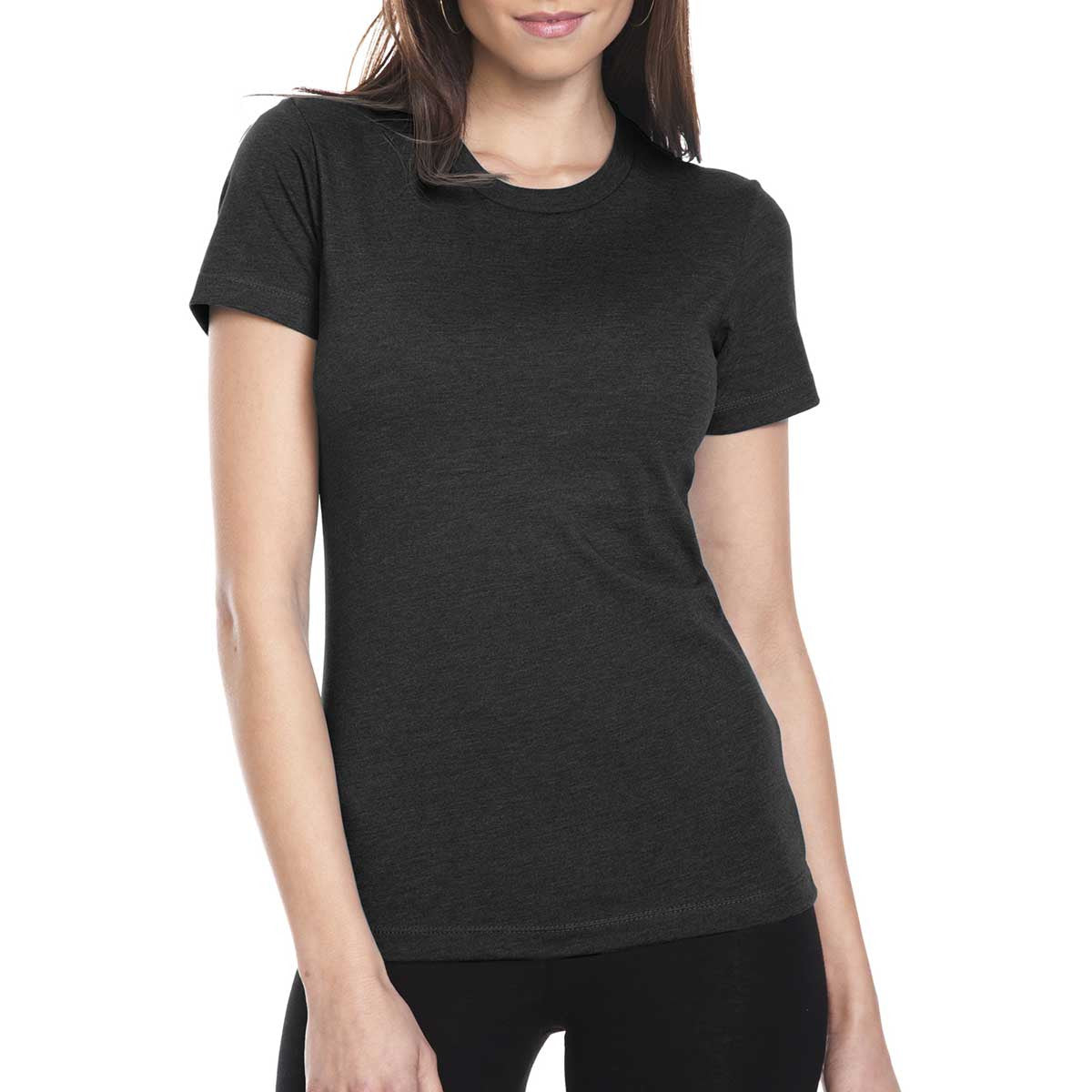 Next Level Women's Stylish Black CVC Crew Tee