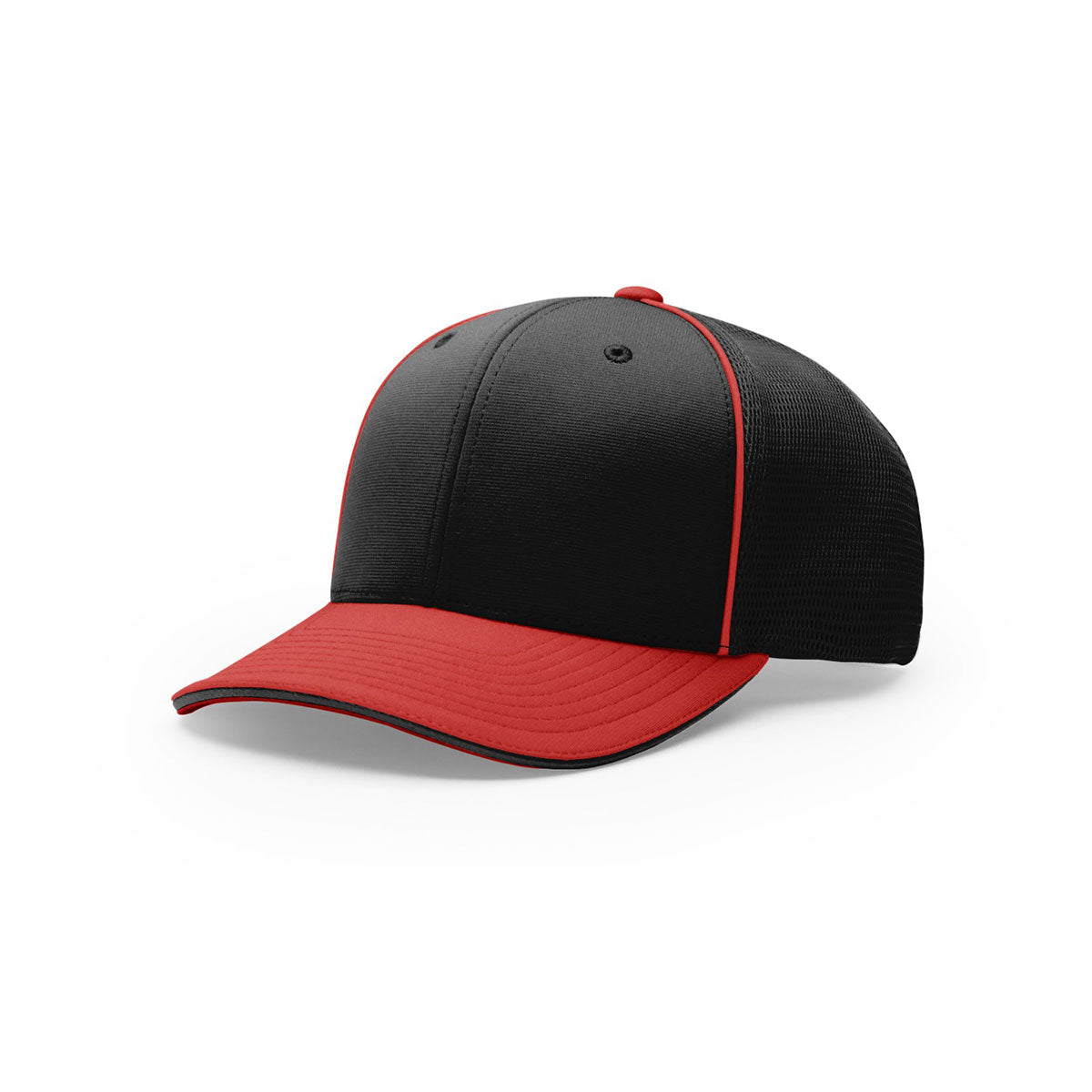 Richardson Black/Red On-Field Pulse R-Flex SportMesh Cap: A Winning Style!