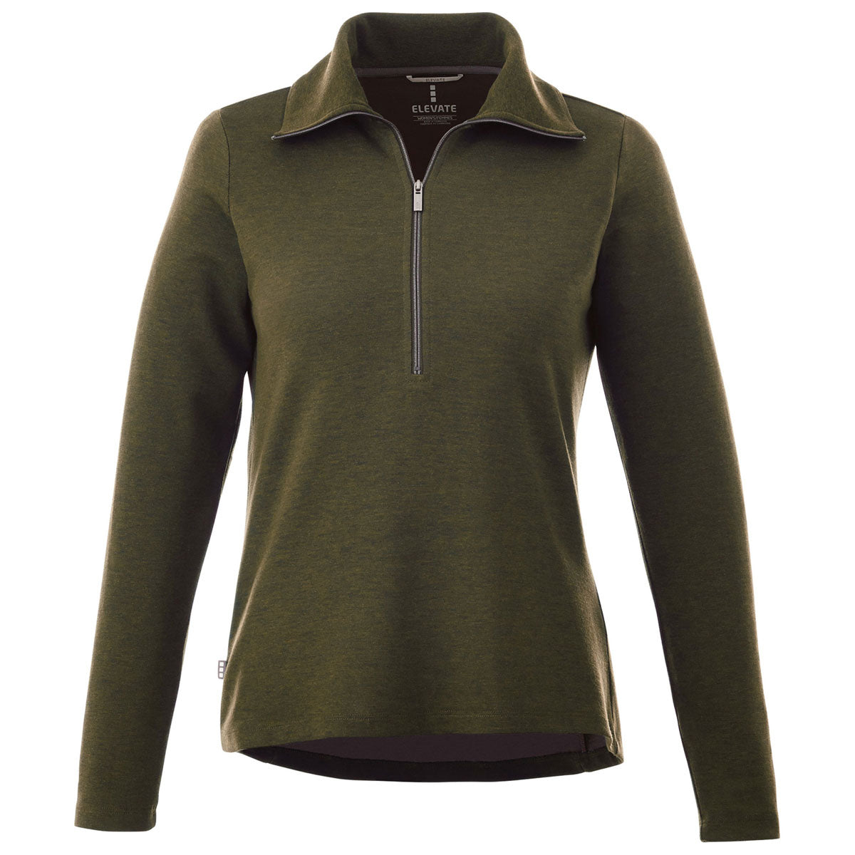 Trimark Women's Loden Heather Stratton Knit Half Zip: A Stylish and Practical Choice