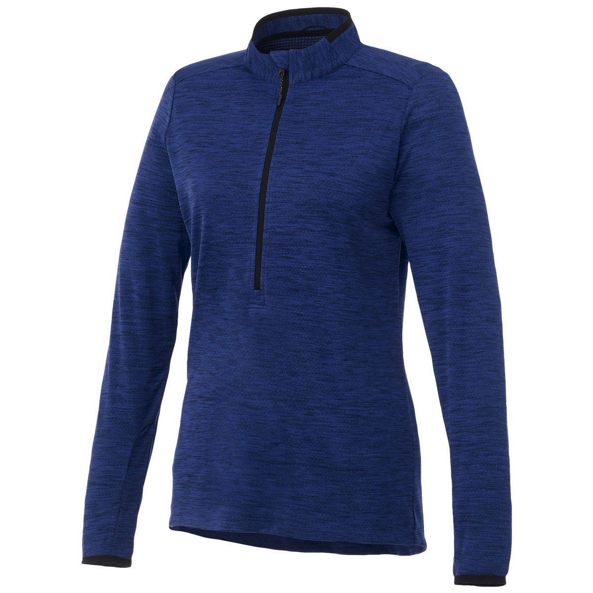 Elevate Women's Stunning Royal Heather Mather Knit Half Zip - A Must-Have!
