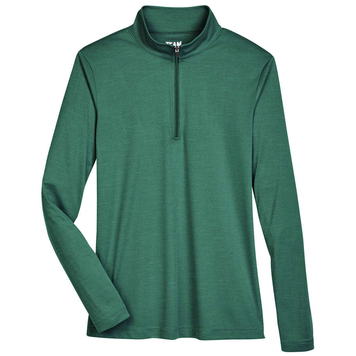 Team 365 Women's Forest Heather Sonic Heather Performance Quarter-Zip: A Dreamy Sports Apparel