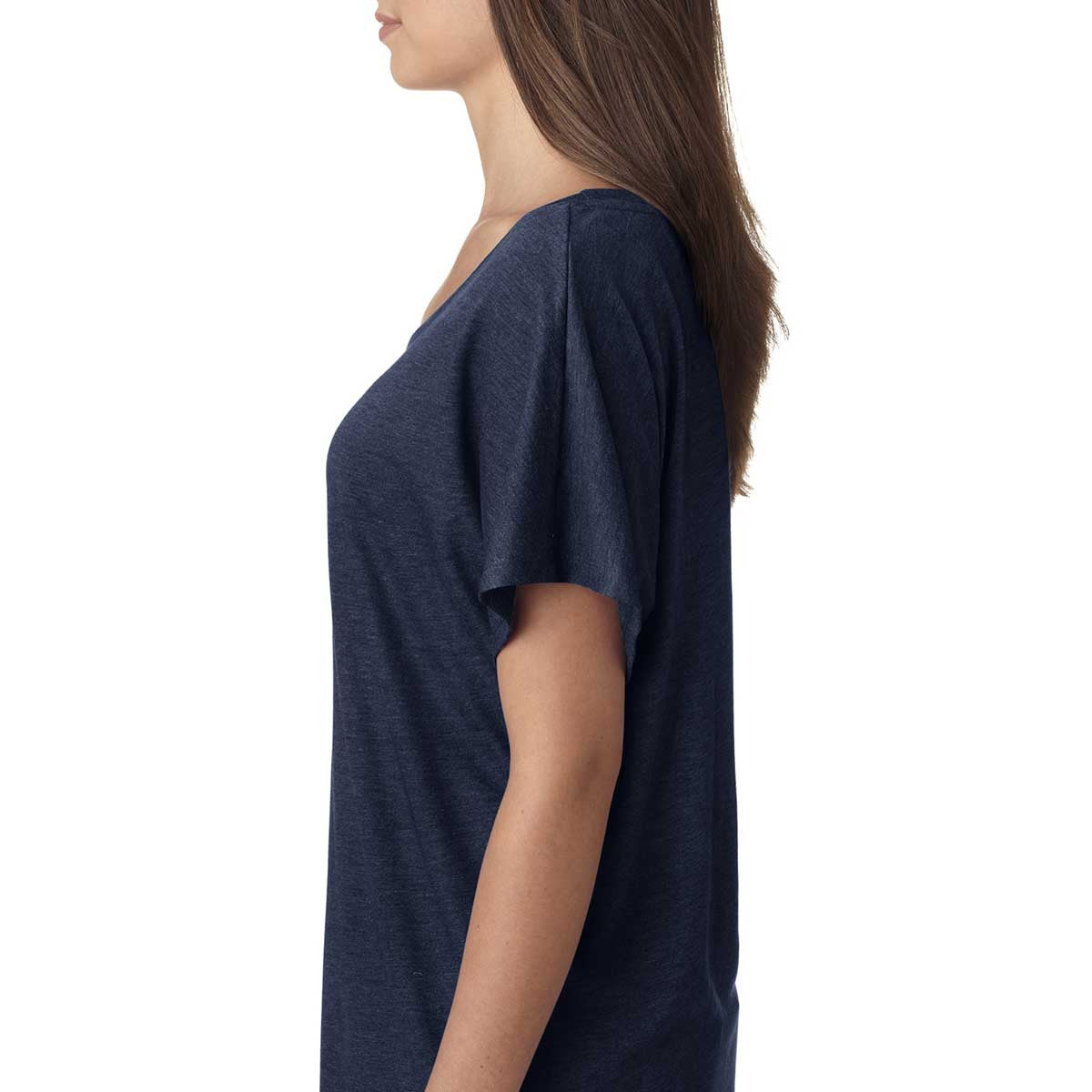 Next Level Women's Stylish Vintage Navy Triblend Dolman - The Ultimate Comfort Tee