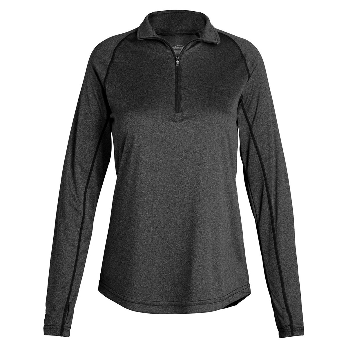 Landway Women's Stylish Heather Black Apex Baselayer Active Dry Pullover