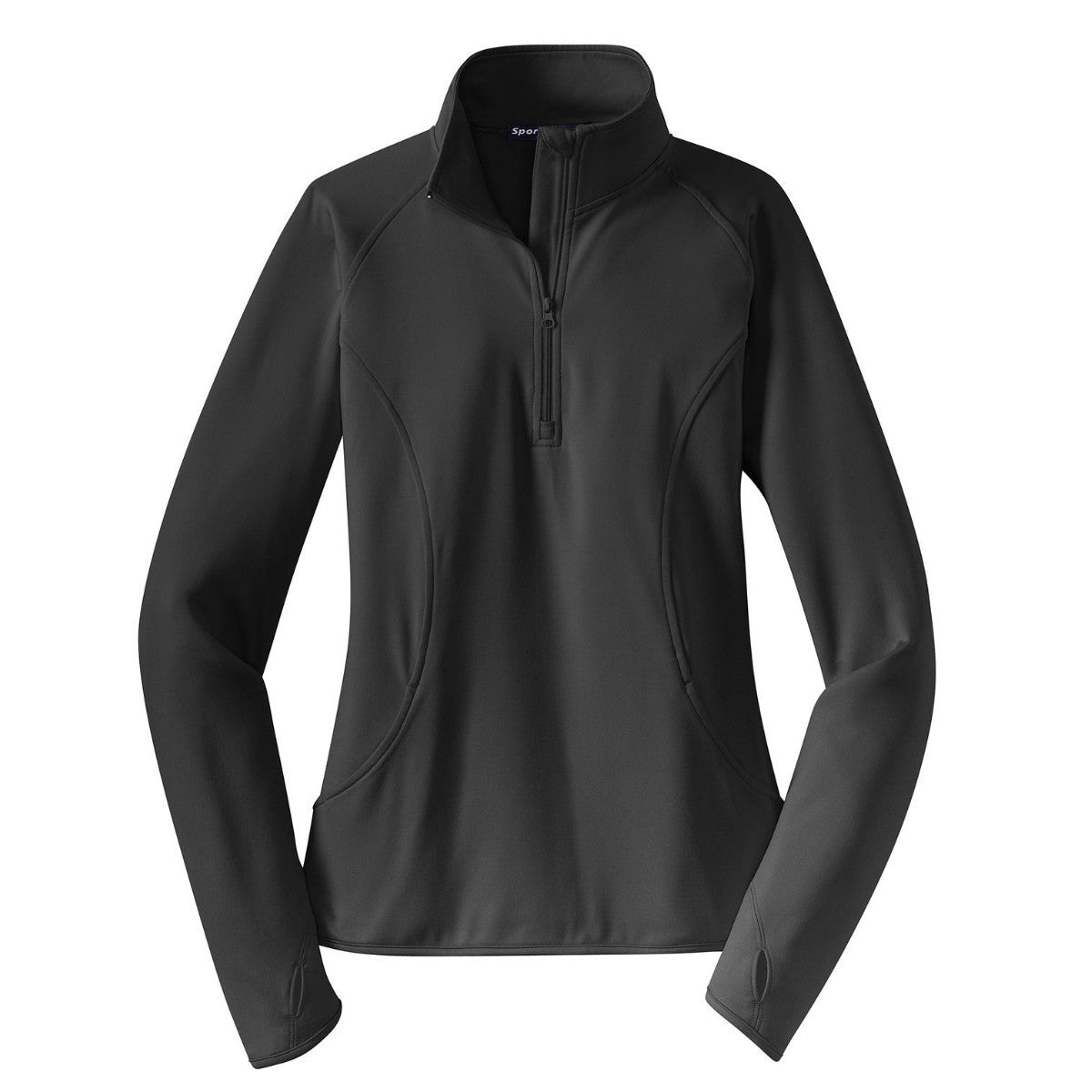 Sport-Tek Women's Charcoal Grey Sport-Wick Stretch 1/4-Zip Pullover - The Perfect Blend of Style and Comfort