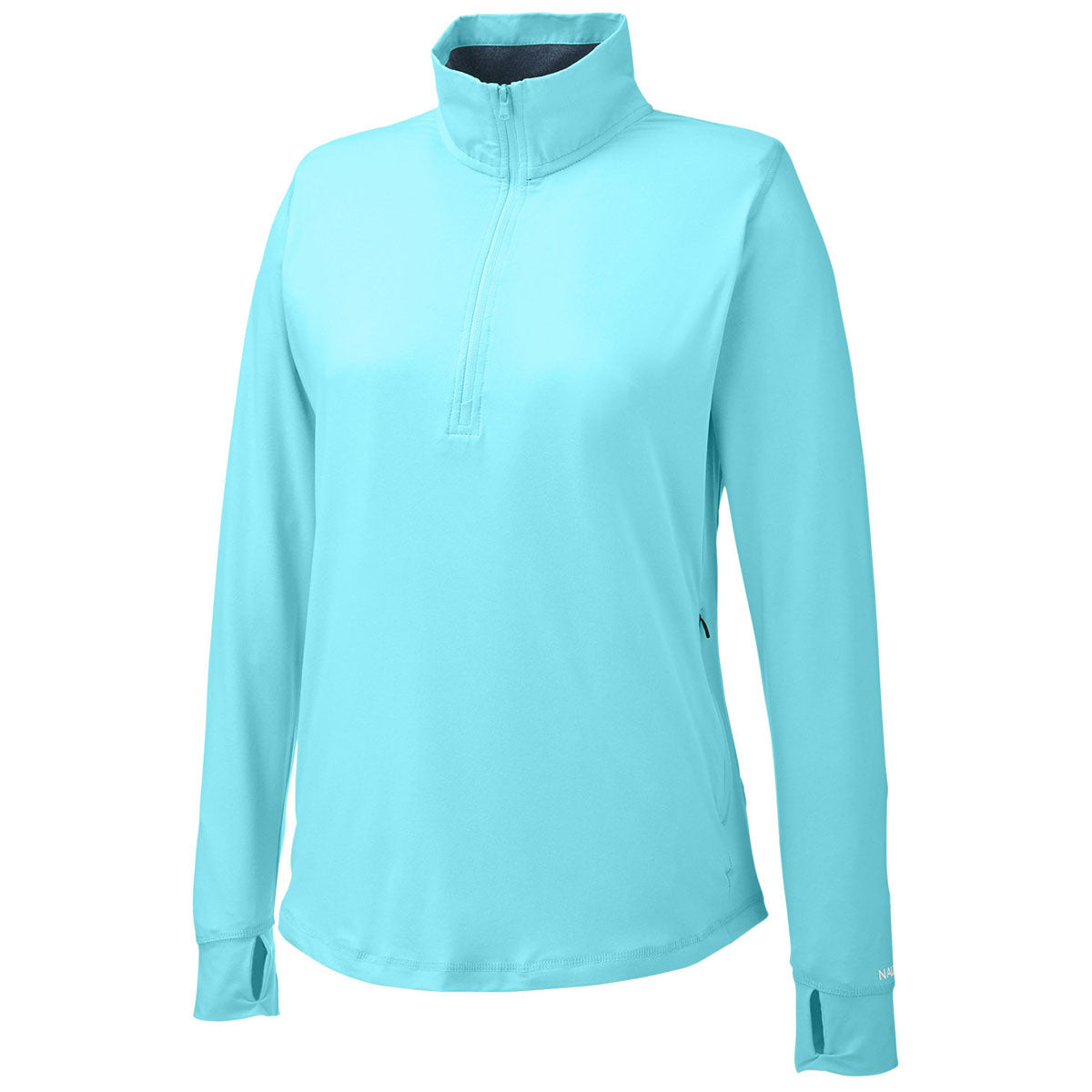 Nautica Women's Sea Mist Saltwater Stylish Quarter-Zip Pullover