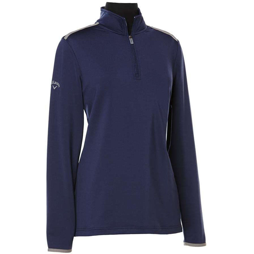 Callaway Women's Peacoat 1/4-Zip Mock Pullover: Stylish and Functional!