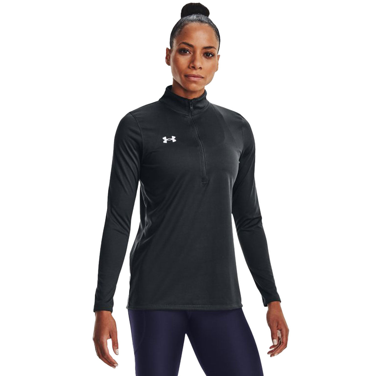 Under Armour Women's 48-Hour Stealth Grey Team Tech 1/2 Zip - A Must-Have Activewear!