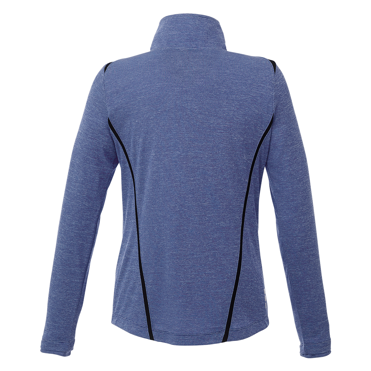 Elevate Women's Metro Blue Heather/Black Dege Eco-Friendly Half-Zip - A Stylish & Sustainable Choice