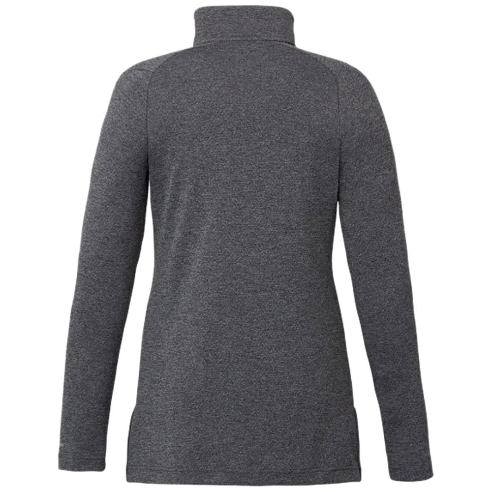 Elevate Women's Asgard Eco Knit Quarter Zip - Heather Dark Charcoal