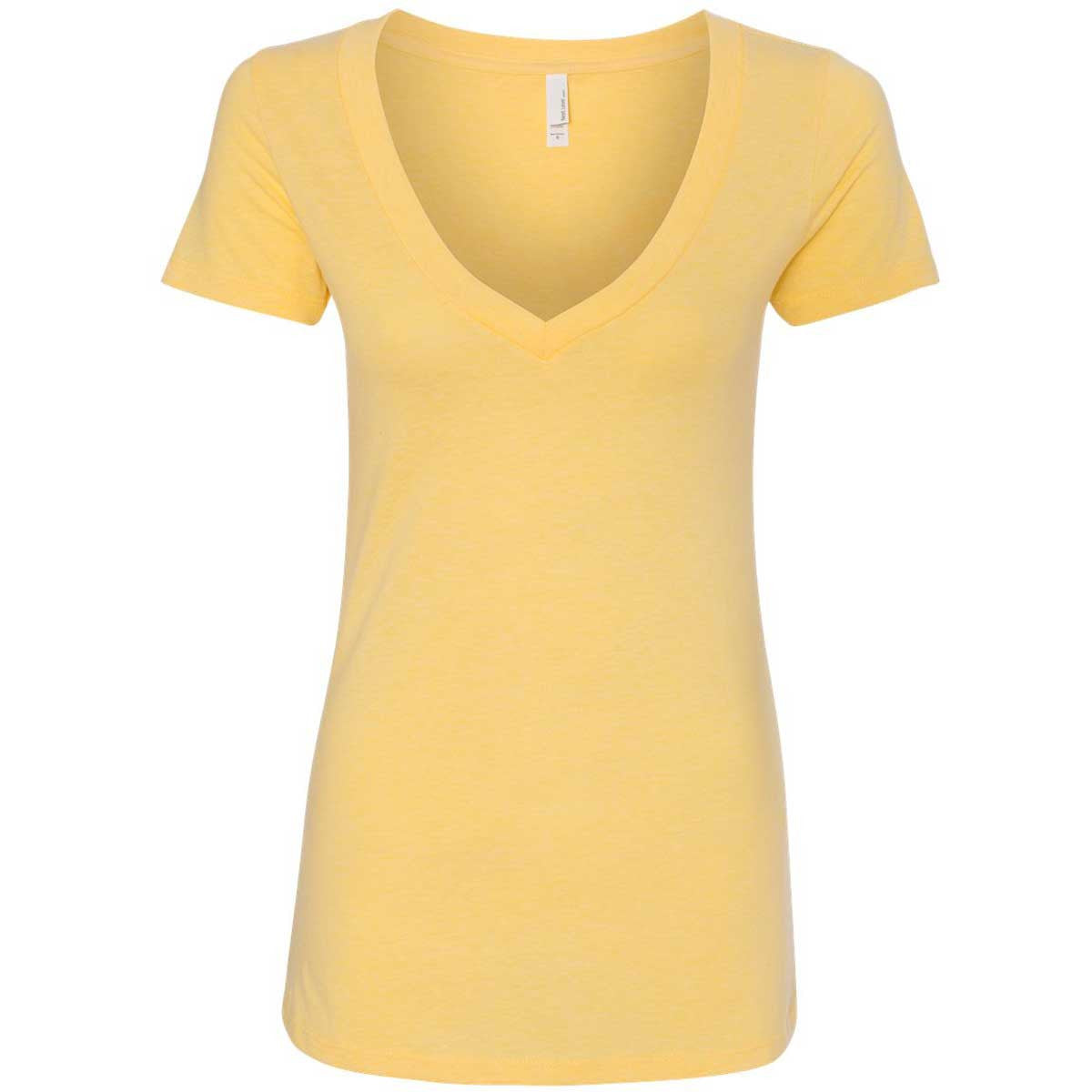 Next Level Women's Banana Cream CVC Deep V Tee: A Fashion Upgrade