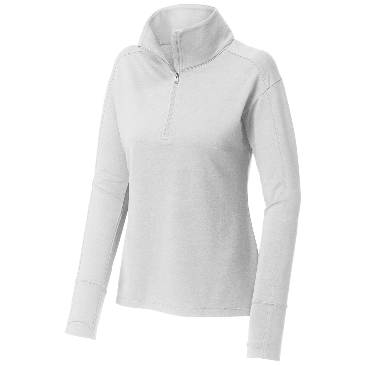Sport-Tek Women's Stunning White Sport-Wick Flex 1/4-Zip Fleece