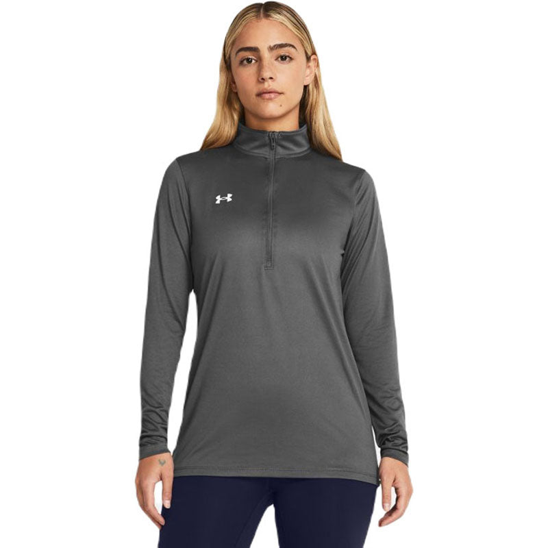 Under Armour Women's Castlerock/White Team Tech 1/2 Zip - Ideal for Daily Adventures