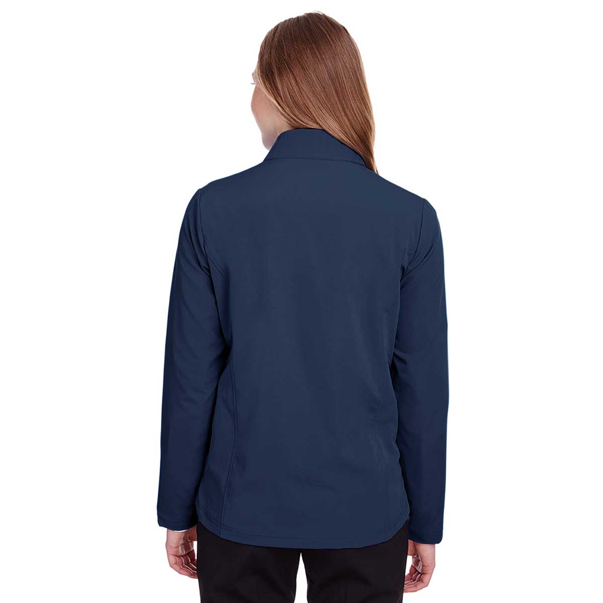 North End Women's Stunning Navy/Carbon Quest Stretch Quarter-Zip Jacket