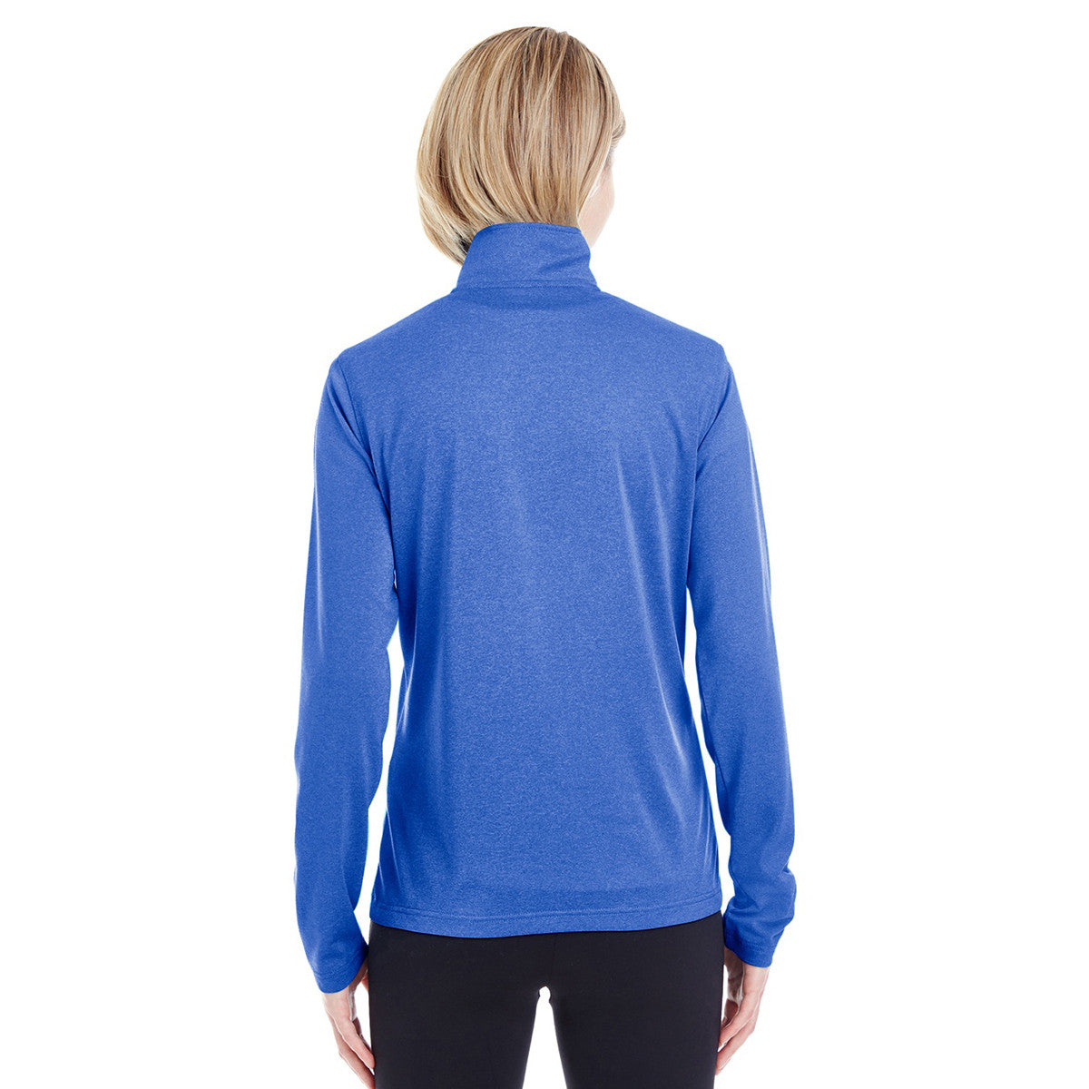 UltraClub Women's Royal Heather Cool & Dry Performance Quarter-Zip: A Fashion Home Run!