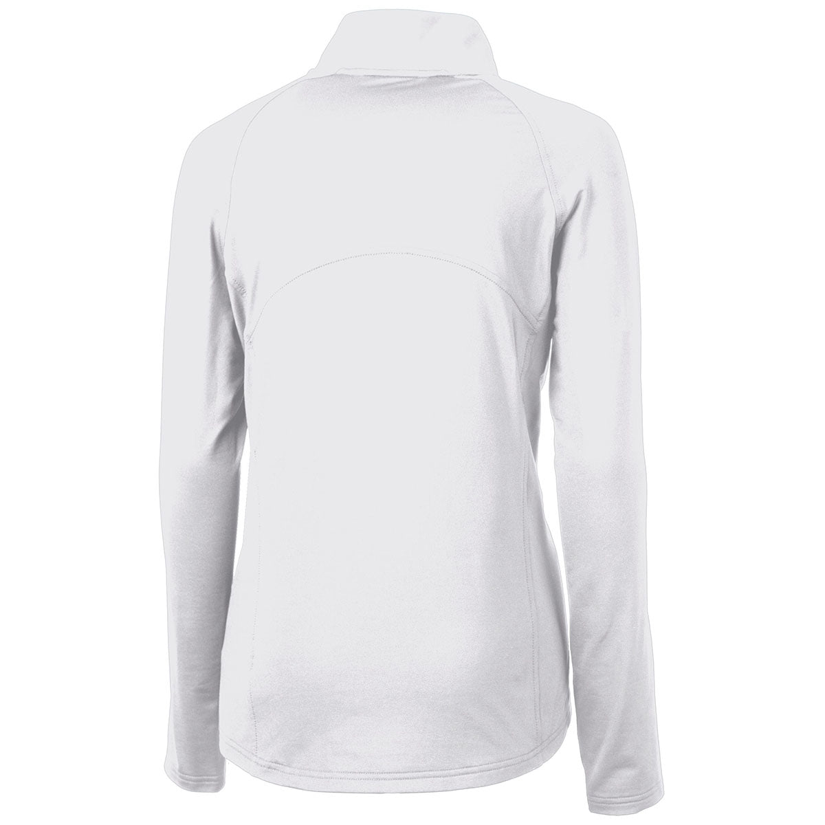 Cutter & Buck Women's Stunning White Adapt Eco Knit Recycled Half Zip Pullover