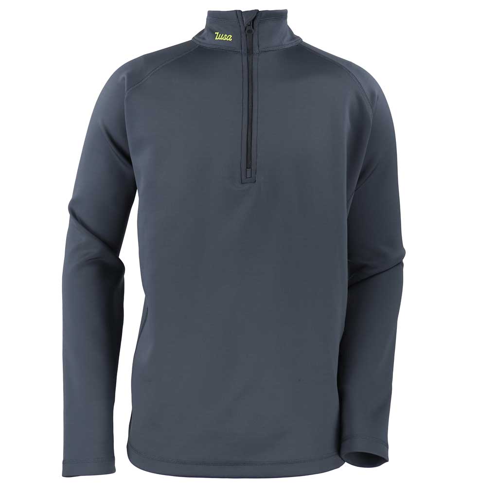 Zusa Men's Charcoal Influencer Quarter Zip - A Sustainable Style Sensation