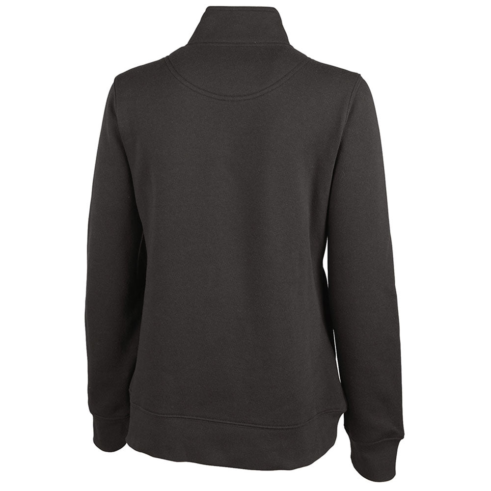 Charles River Women's Charcoal Crosswind Stylish Quarter Zip Sweatshirt